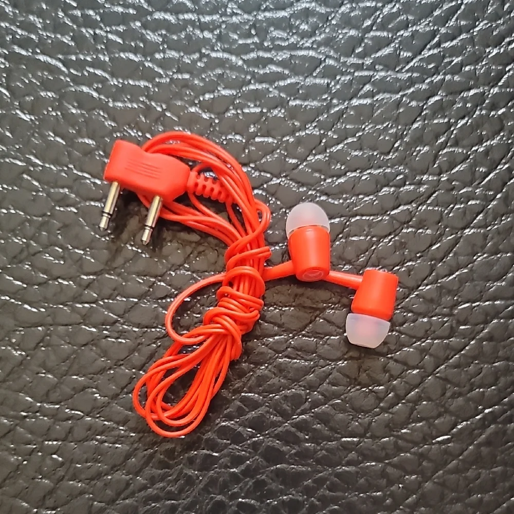 Red Wired Earbuds